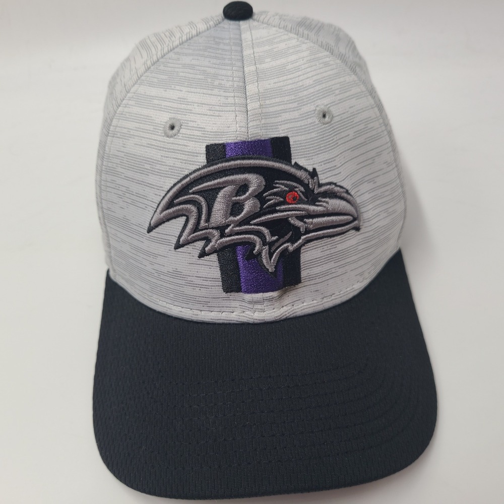 Baltimore Ravens Hat Fitted M-L New Era 39Thirty Gray Black NFL Football Men